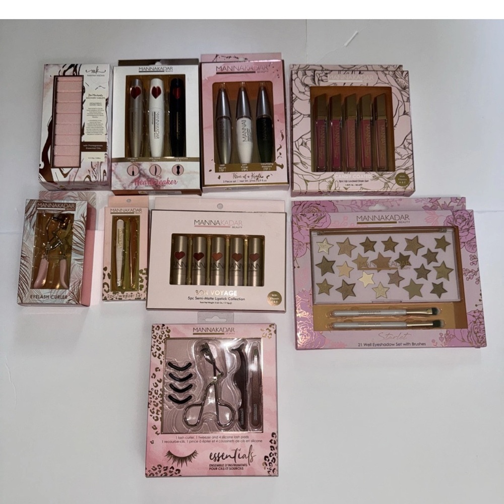Huge lot of Manna Kadar Cosmetic Collection New in box